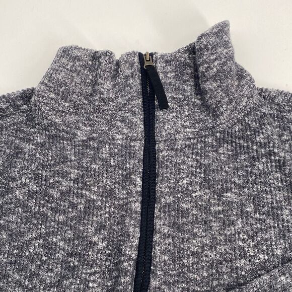 Anthropologie Saturday Sunday weekender Quarter Zip‎ Split Hem Sweatshirt Grey M - Picture 4 of 14